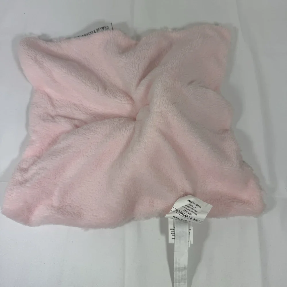 Blankets and Beyond Pink Bunny Security Lovey Soft Plush‎ 13x13 Adorable Nunu